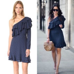 WAYF Laci One Shoulder Ruffle Tiered Dress